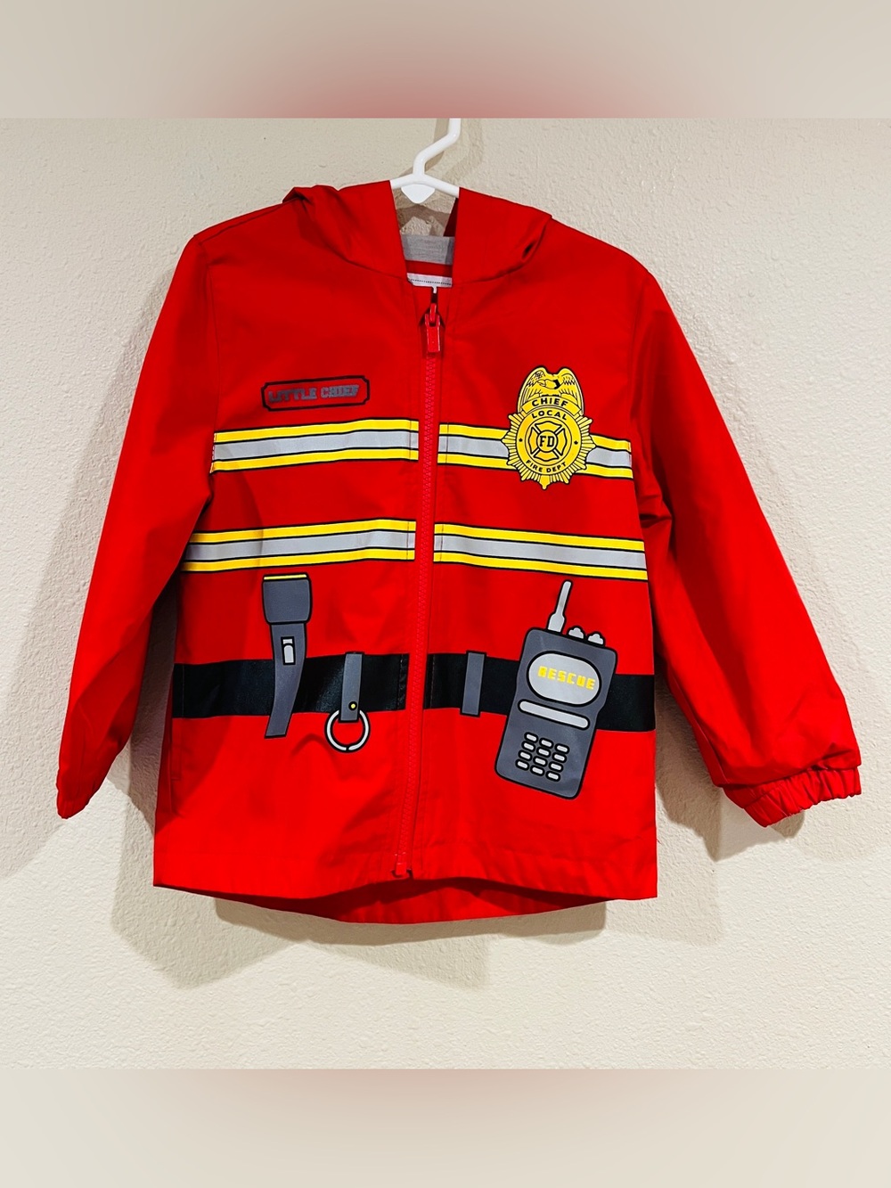 Carter's Firefighter Rainslicker Rain Jacket size 3T